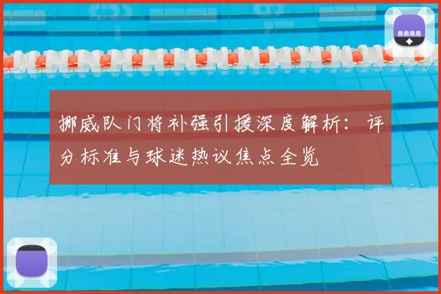 挪威队门将补强引援深度解析:评分标准与球迷热议焦点全览
