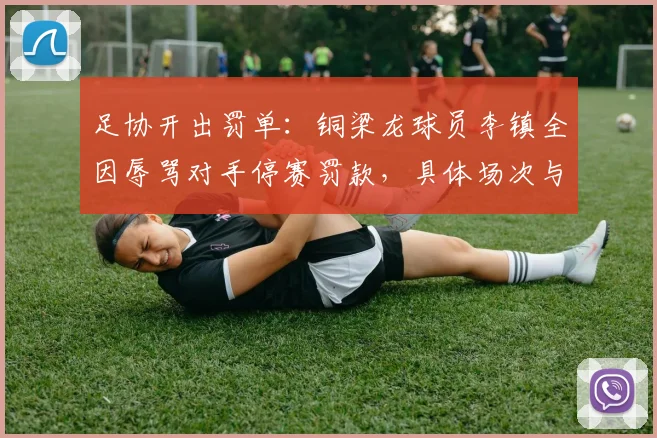 足协开出罚单：铜梁龙球员李镇全因辱骂对手停赛罚款，具体场次与金额公布